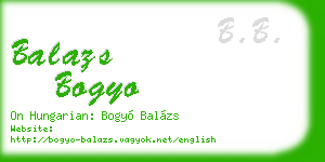 balazs bogyo business card